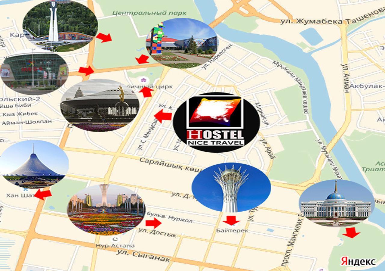 Hostel Nice Travel Astana Bagian luar foto